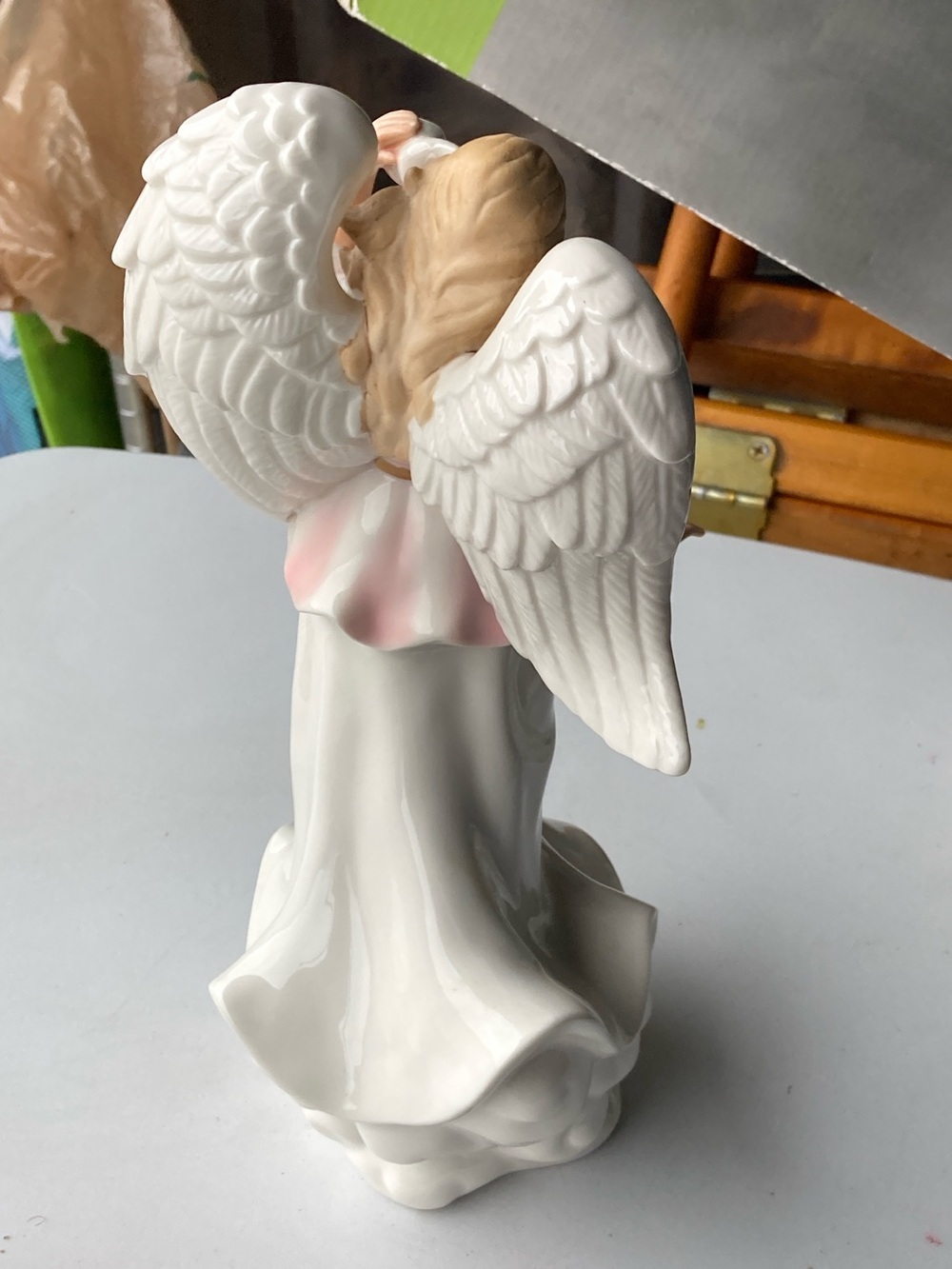 Porcelain Angel Figurine Spring Angel Figurine Light up Porcelain - Picture 4 of 6